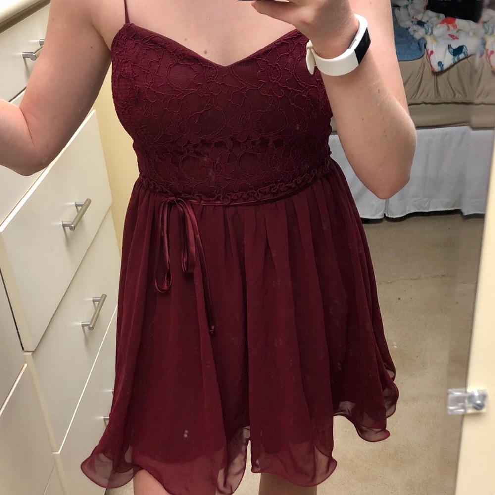 Semi-Formal Burgundy Dress